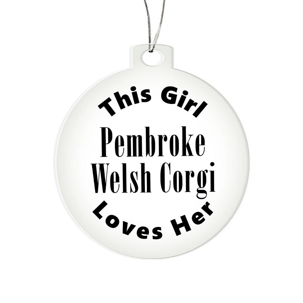 Pembroke Welsh Corgi - Acrylic Ornament