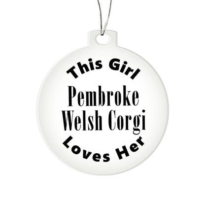 Pembroke Welsh Corgi - Acrylic Ornament