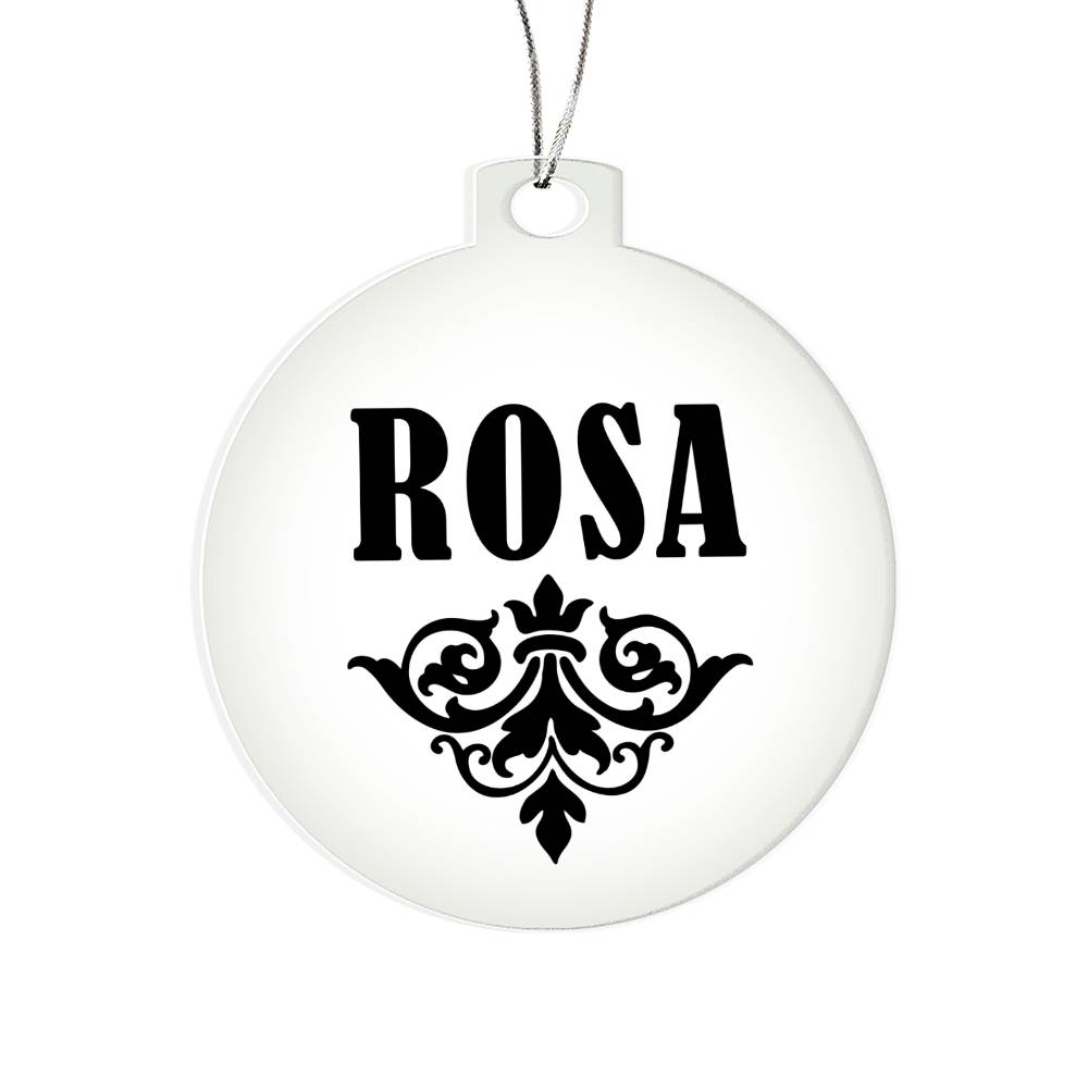 Rosa v01 - Acrylic Ornament