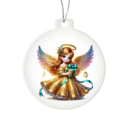 Cute Christmas Angel 012 - Acrylic Ornament