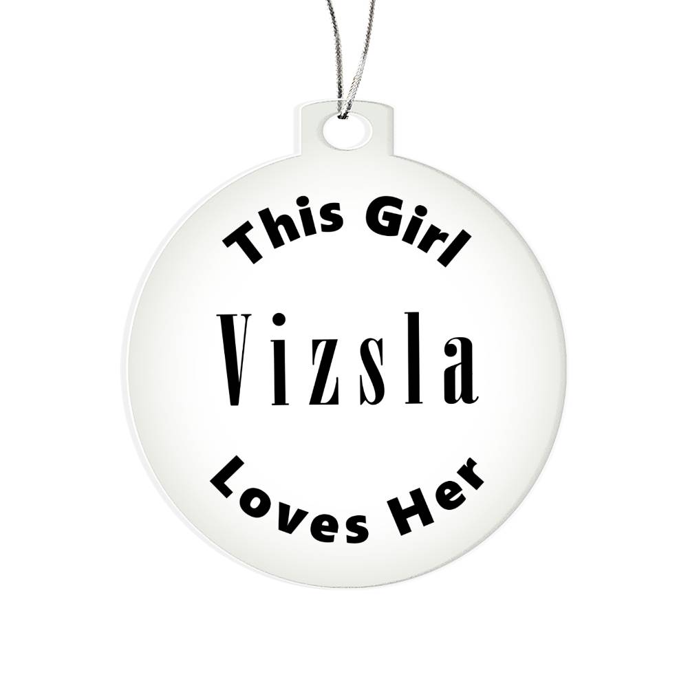 Vizsla - Acrylic Ornament