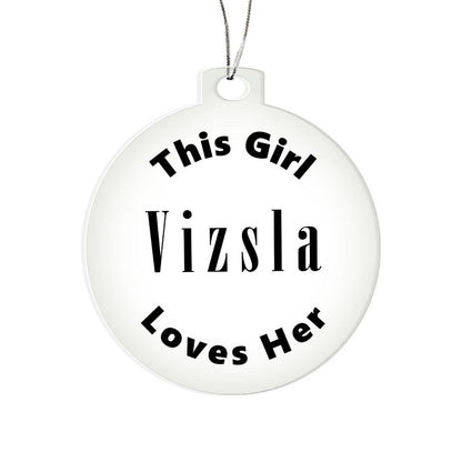 Vizsla - Acrylic Ornament