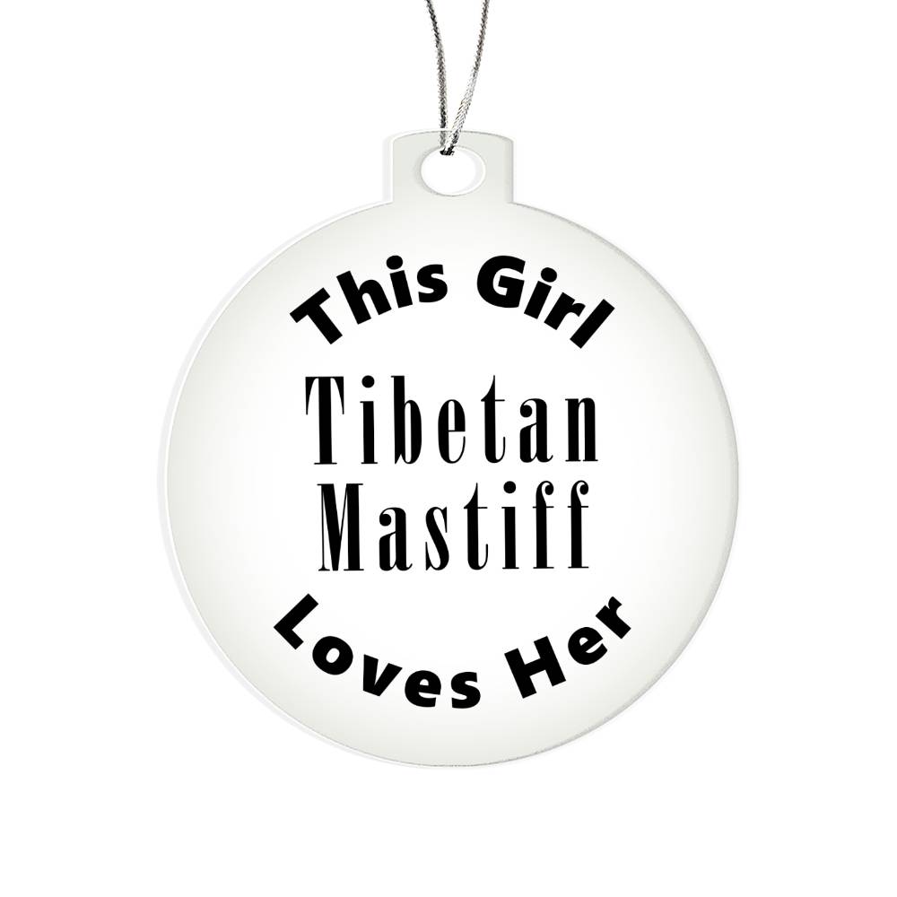 Tibetan Mastiff - Acrylic Ornament