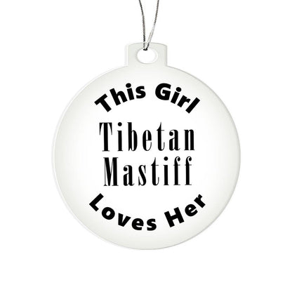 Tibetan Mastiff - Acrylic Ornament
