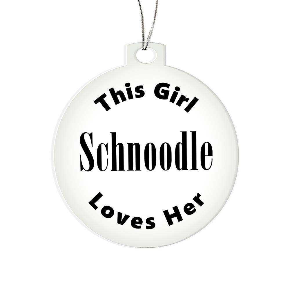 Schnoodle - Acrylic Ornament