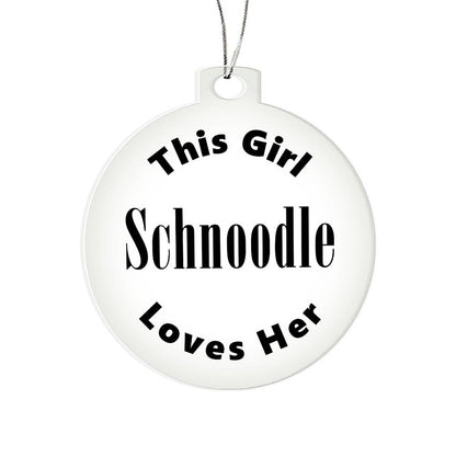 Schnoodle - Acrylic Ornament
