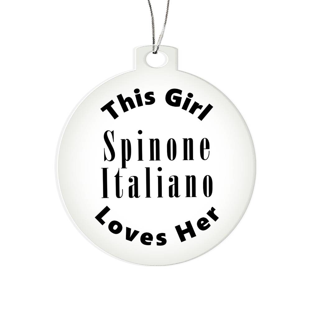 Spinone Italiano - Acrylic Ornament