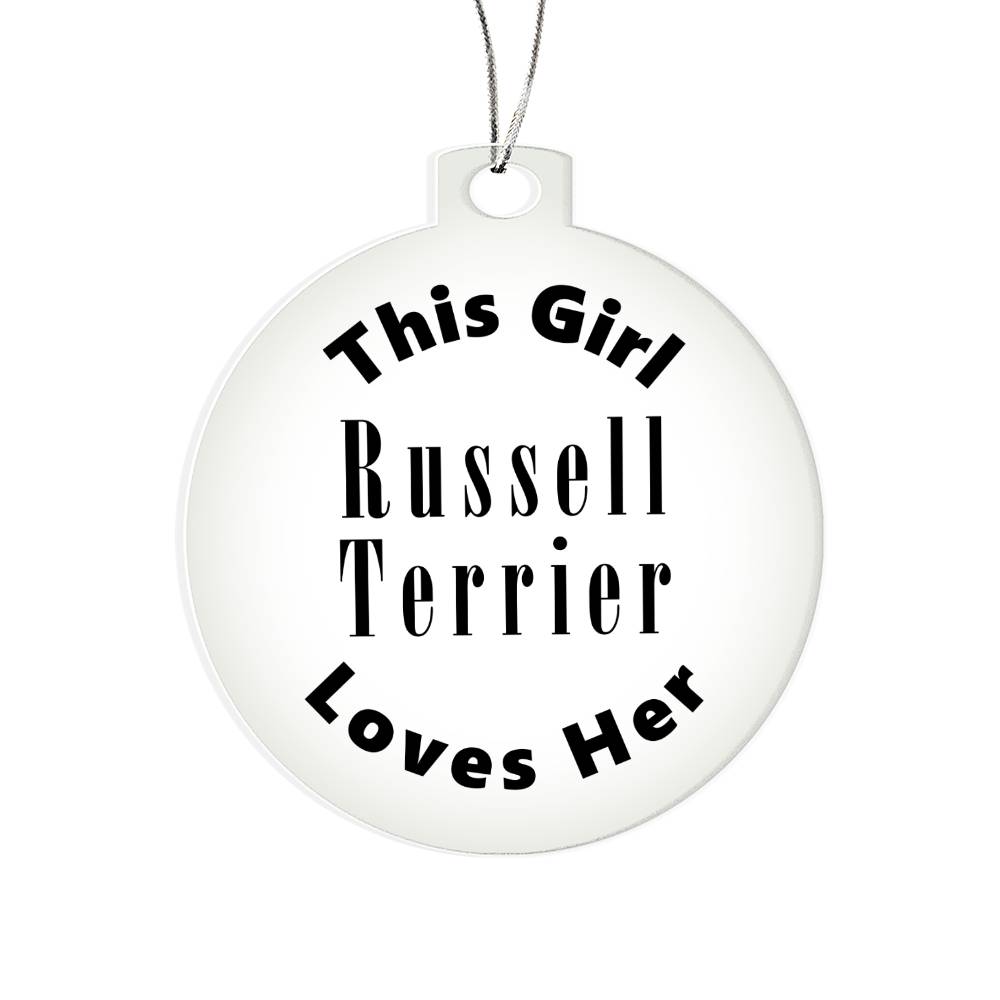Russell Terrier - Acrylic Ornament