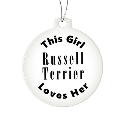 Russell Terrier - Acrylic Ornament