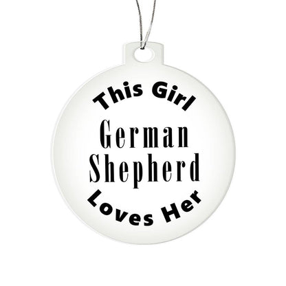 German Shepherd - Acrylic Ornament