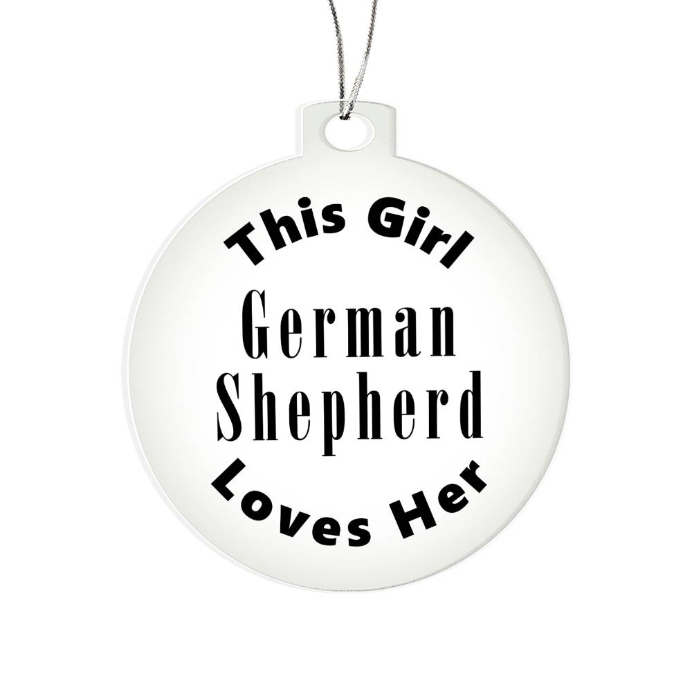 German Shepherd - Acrylic Ornament