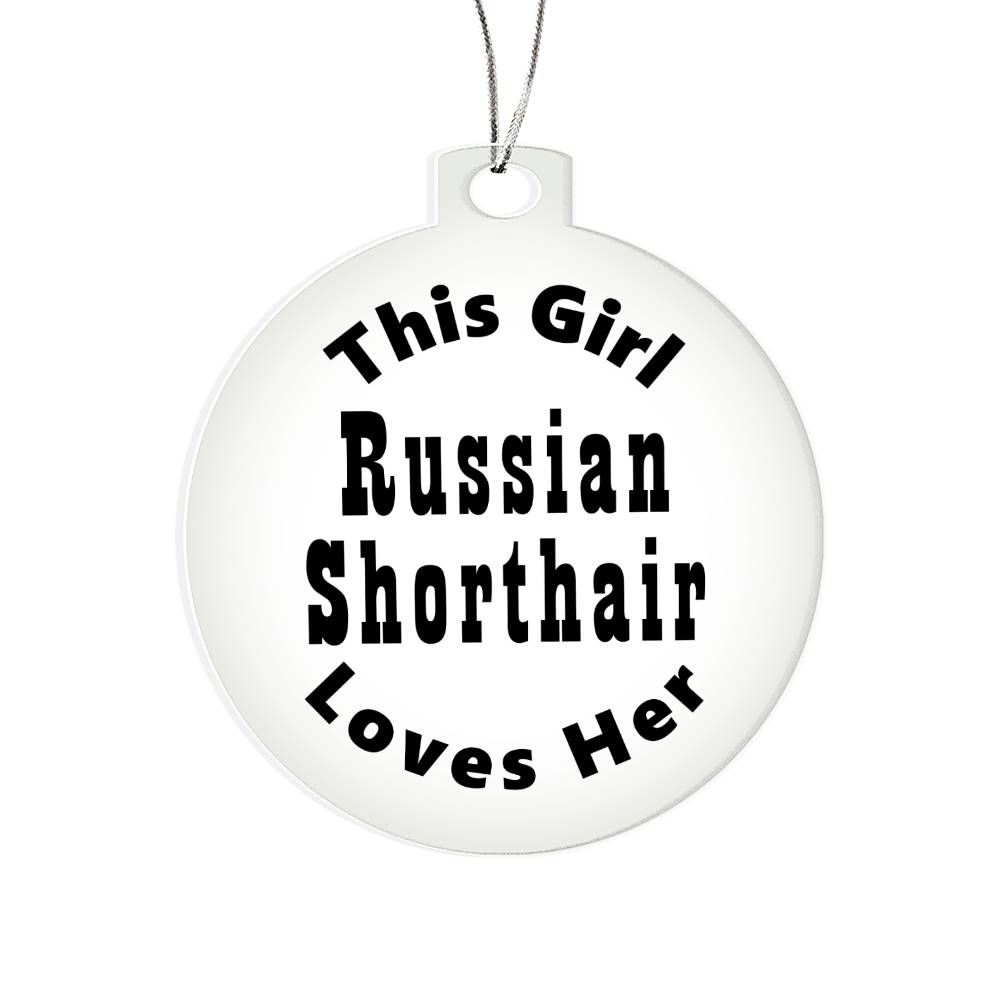 Russian Shorthair - Acrylic Ornament