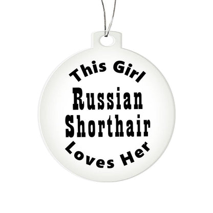 Russian Shorthair - Acrylic Ornament