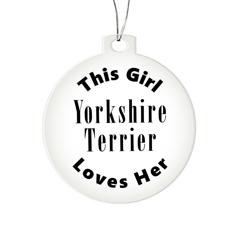 Yorkshire Terrier - Acrylic Ornament