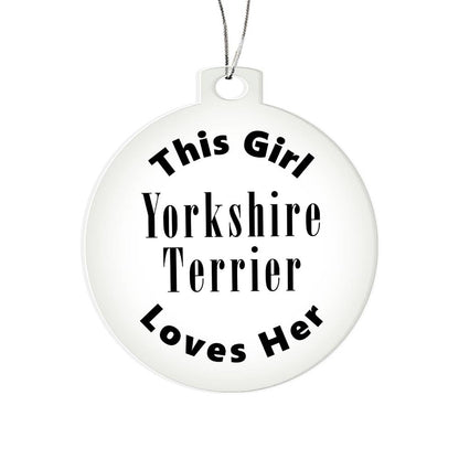 Yorkshire Terrier - Acrylic Ornament