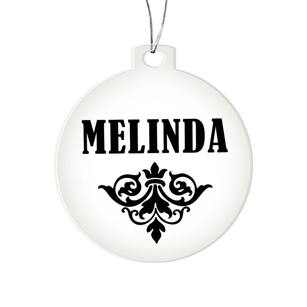 Melinda v01 - Acrylic Ornament