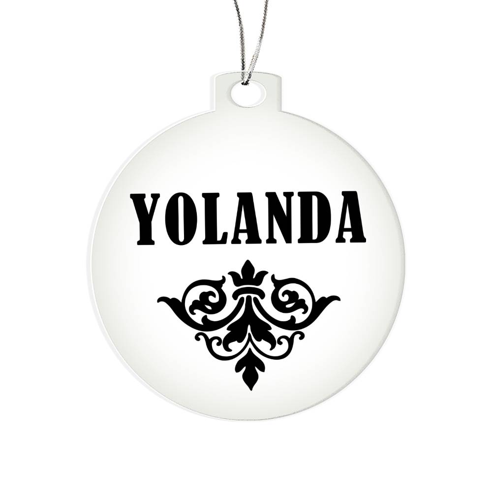 Yolanda v01 - Acrylic Ornament
