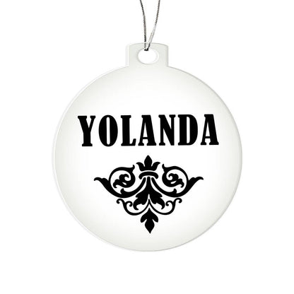 Yolanda v01 - Acrylic Ornament