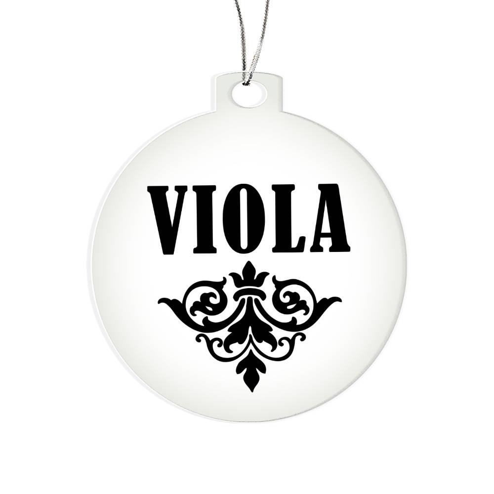 Viola v01 - Acrylic Ornament