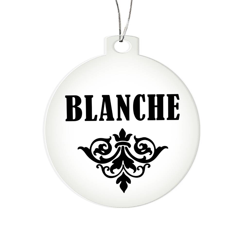 Blanche v01 - Acrylic Ornament