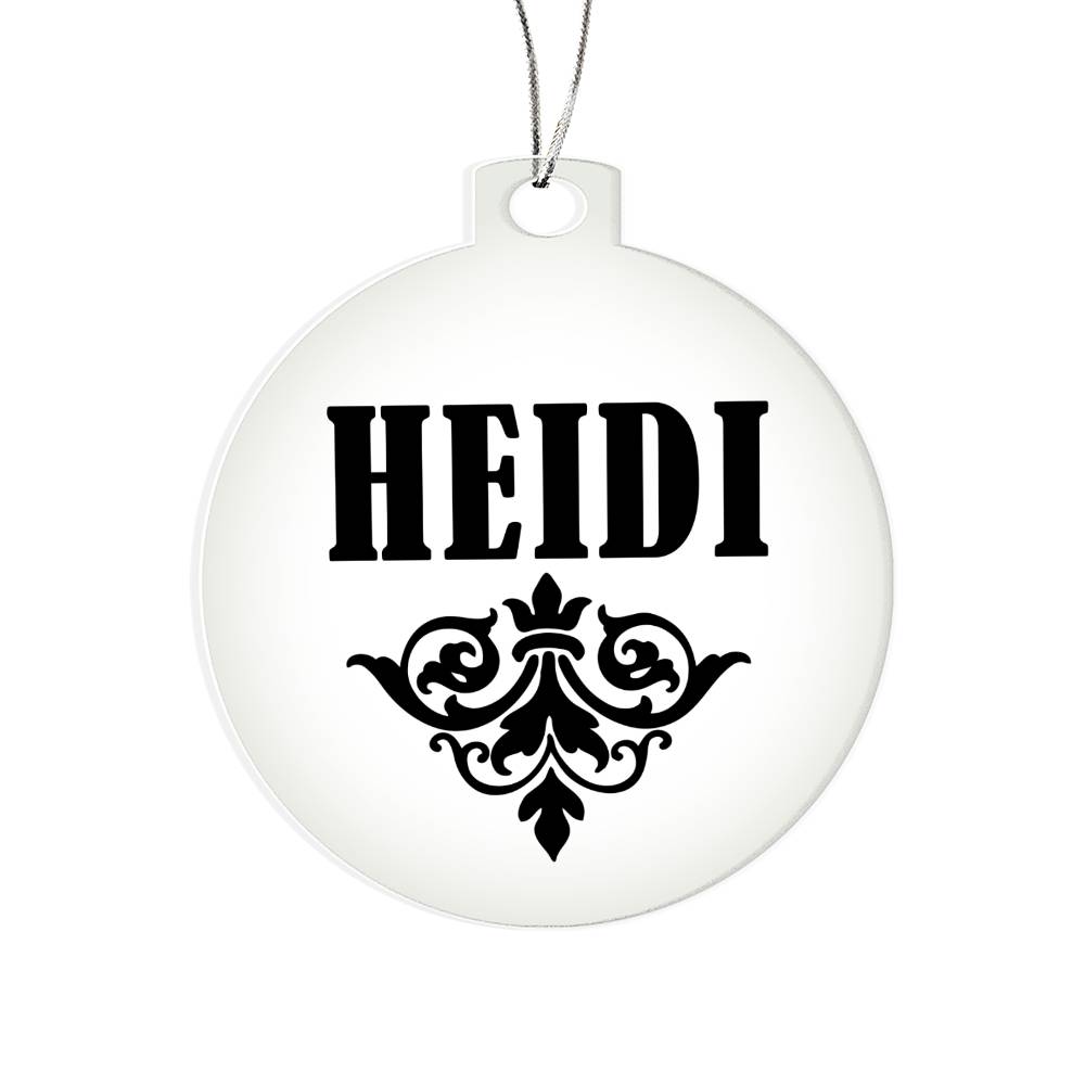 Heidi v01 - Acrylic Ornament