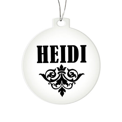 Heidi v01 - Acrylic Ornament