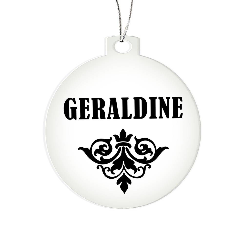 Geraldine v01 - Acrylic Ornament