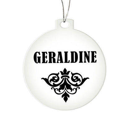 Geraldine v01 - Acrylic Ornament