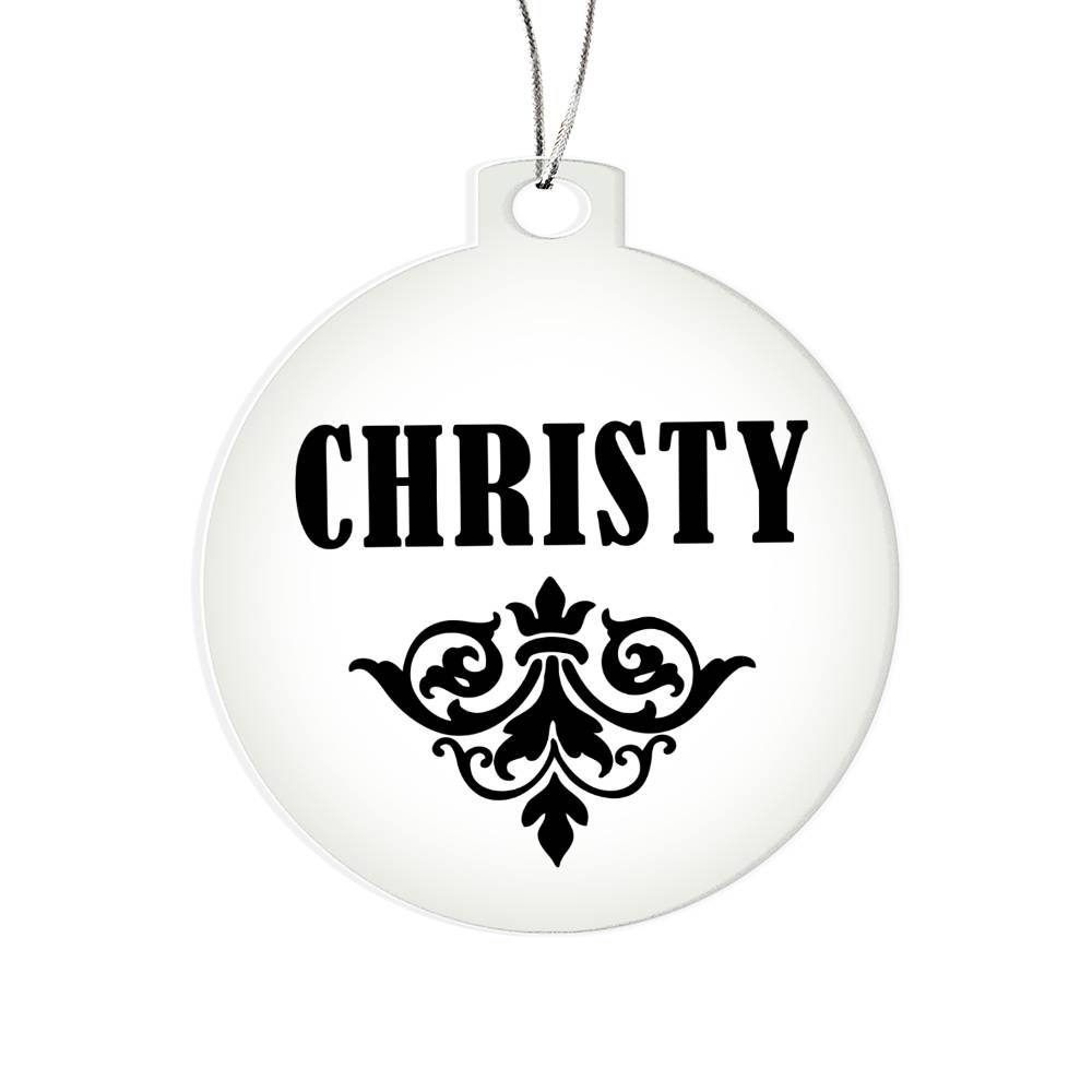 Christy v01 - Acrylic Ornament