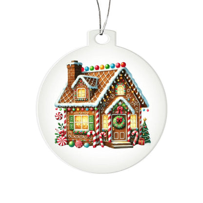 Christmas Gingerbread House 009 - Acrylic Ornament