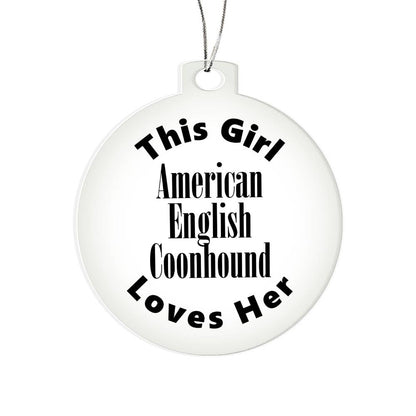 American English Coonhound - Acrylic Ornament