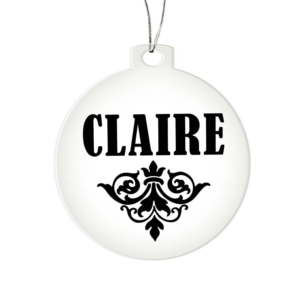 Claire v01 - Acrylic Ornament