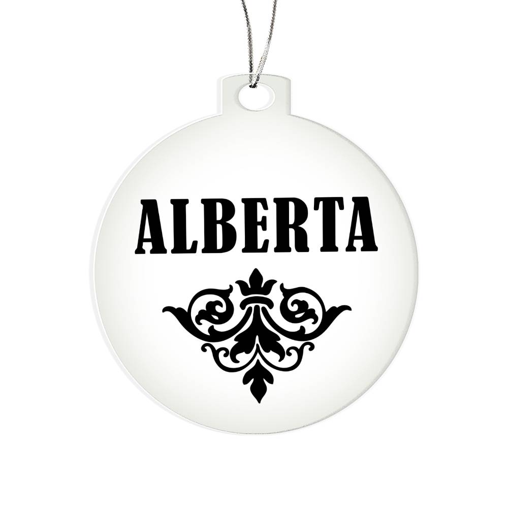 Alberta v01 - Acrylic Ornament