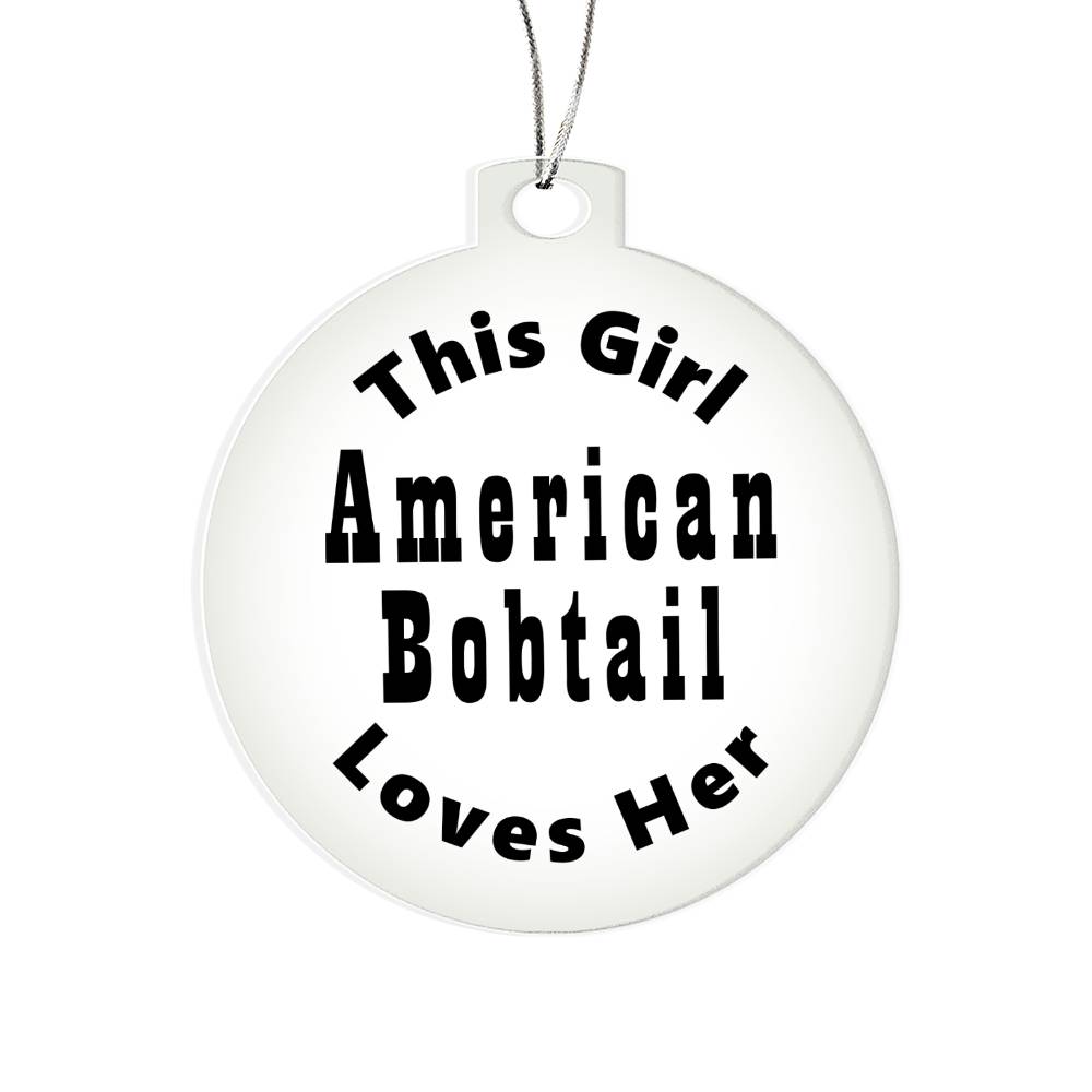 American Bobtail - Acrylic Ornament