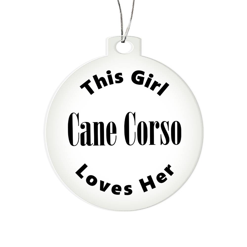 Cane Corso - Acrylic Ornament