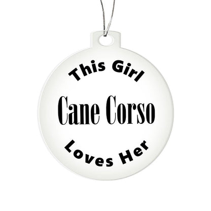 Cane Corso - Acrylic Ornament