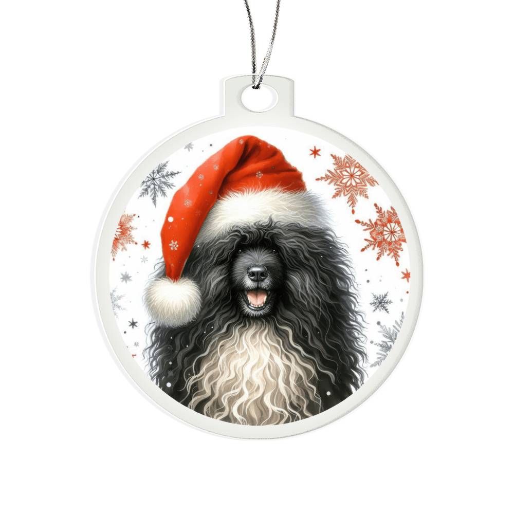 Christmas Dog - Puli - Acrylic Ornament