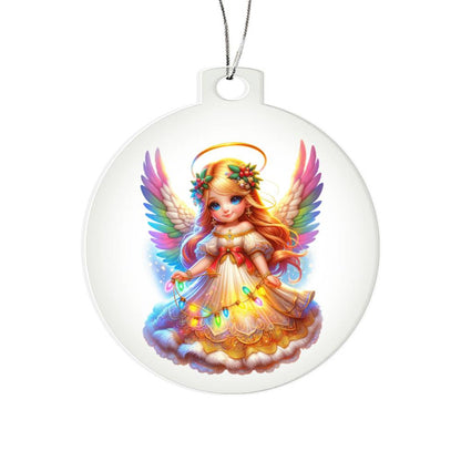 Cute Christmas Angel 005 - Acrylic Ornament