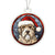 Dog Stained Glass Christmas Design 014 - Acrylic Ornament