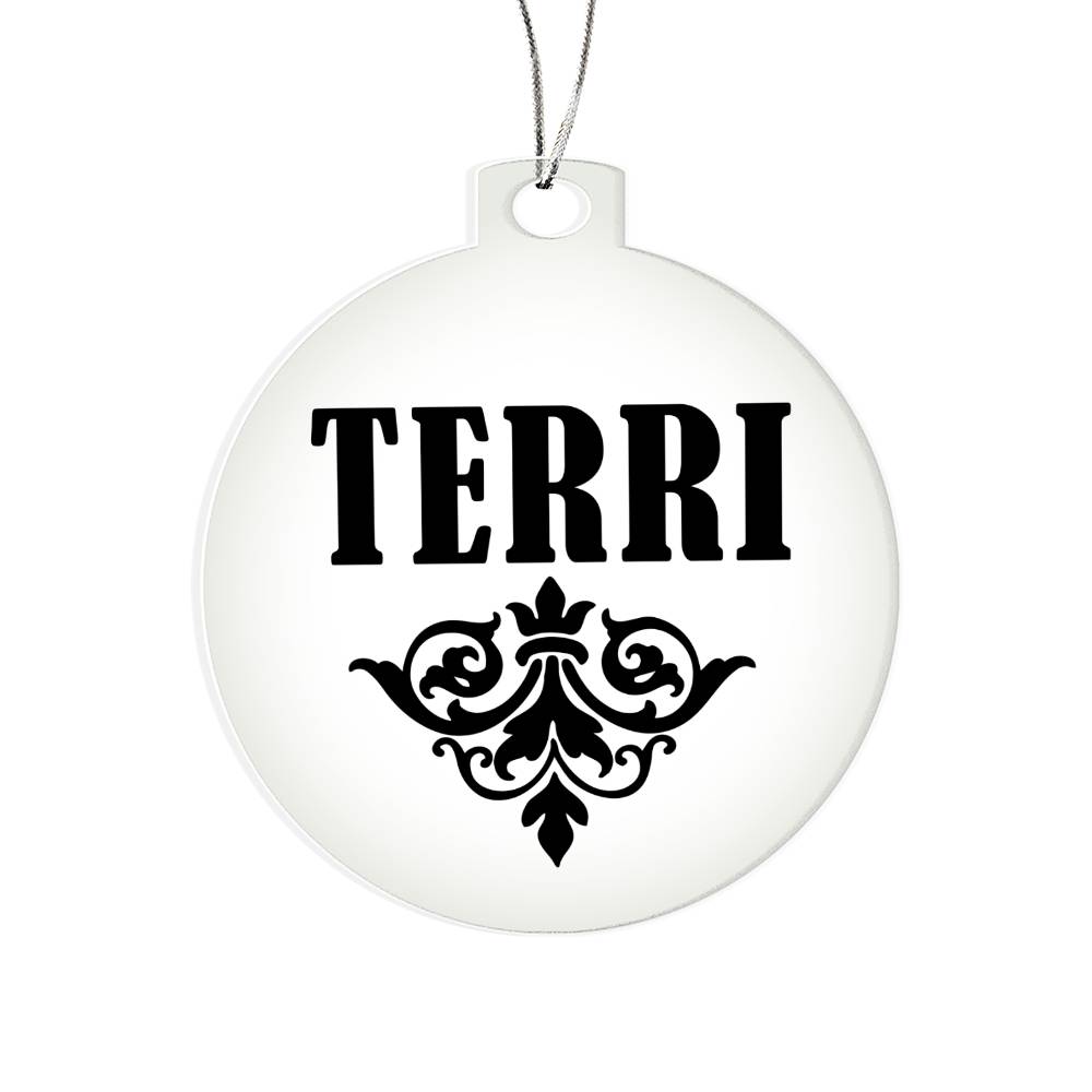 Terri v01 - Acrylic Ornament