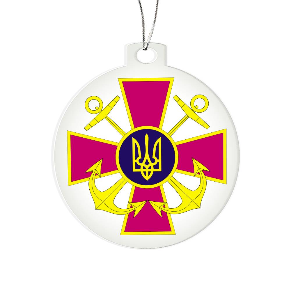 Ukrainian Naval Forces - Acrylic Ornament