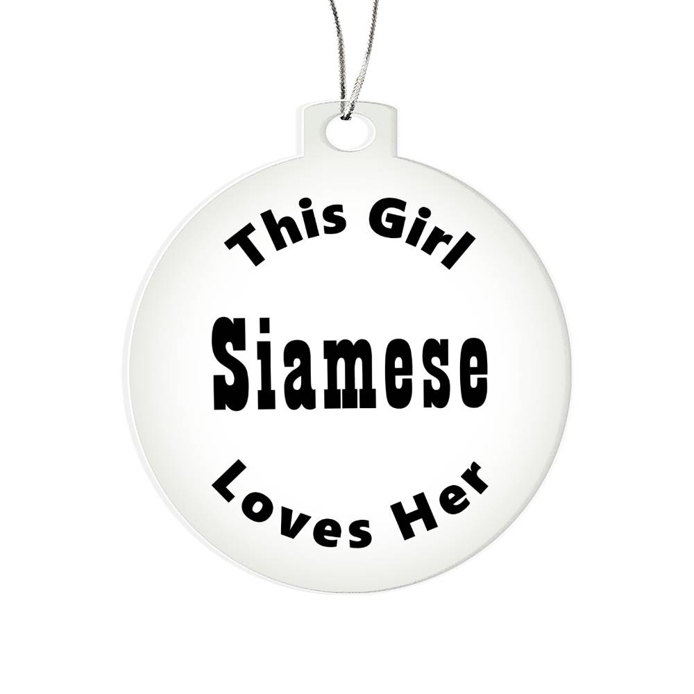 Siamese - Acrylic Ornament