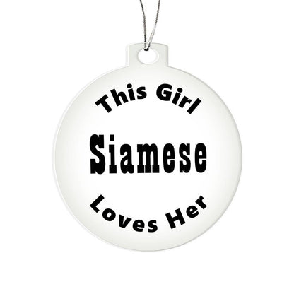 Siamese - Acrylic Ornament