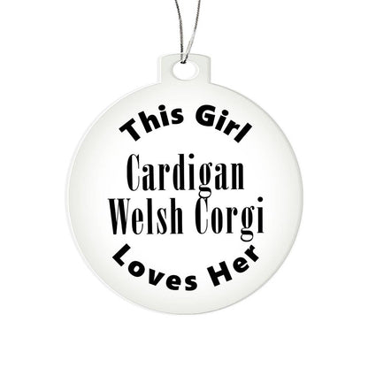 Cardigan Welsh Corgi - Acrylic Ornament