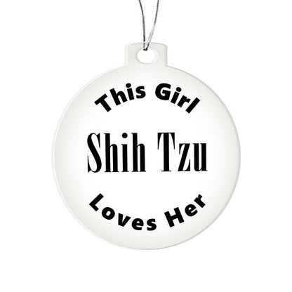 Shih Tzu - Acrylic Ornament