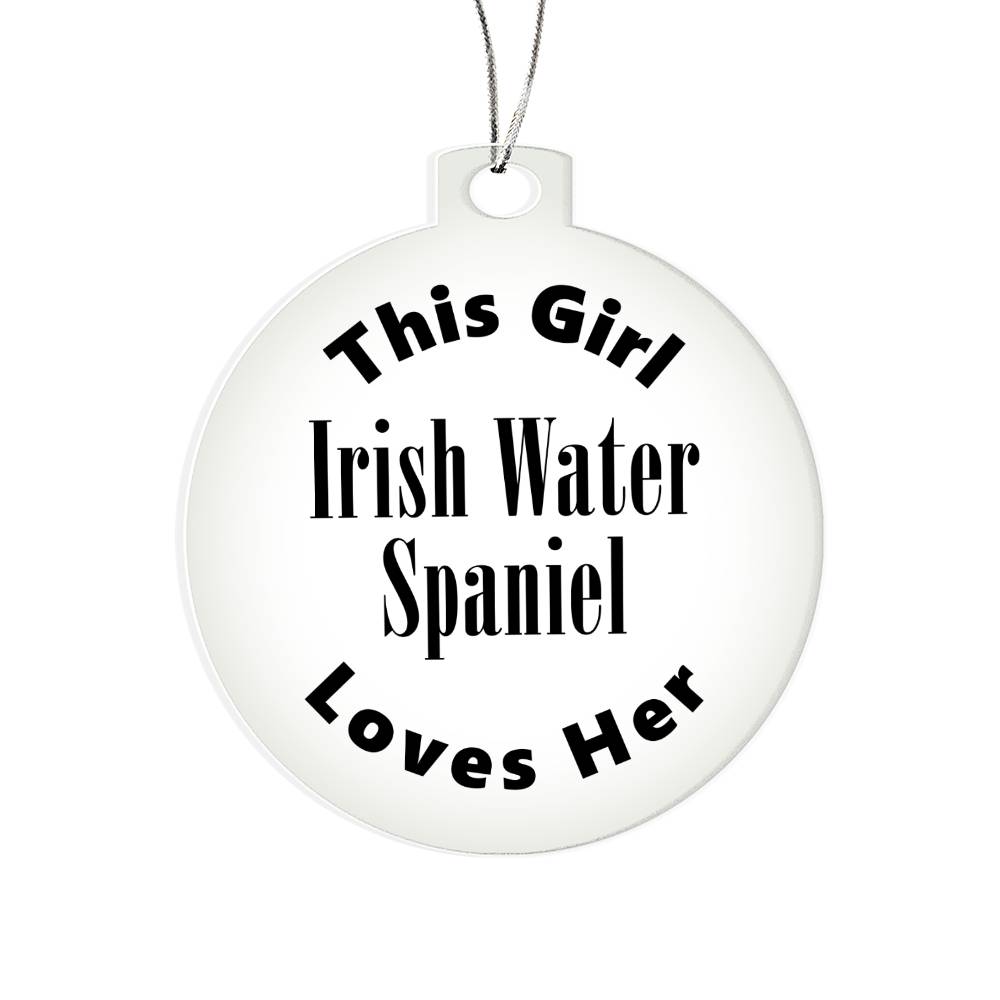 Irish Water Spaniel - Acrylic Ornament