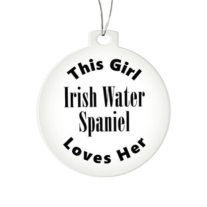 Irish Water Spaniel - Acrylic Ornament
