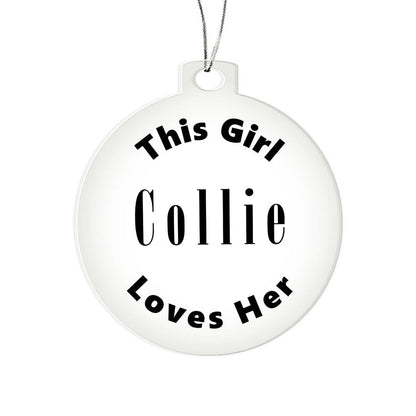 Collie - Acrylic Ornament