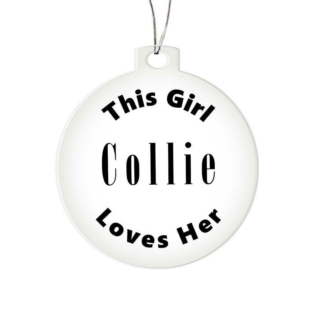 Collie - Acrylic Ornament