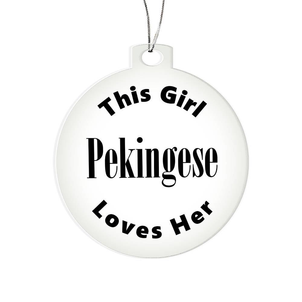 Pekingese - Acrylic Ornament